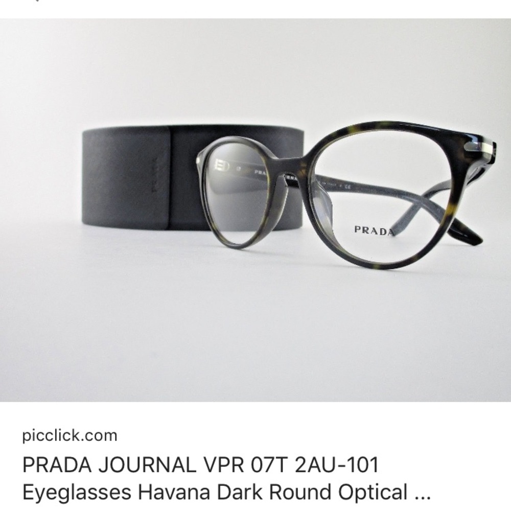 Prada journal eyeglasses 2au 101 140. Authentic